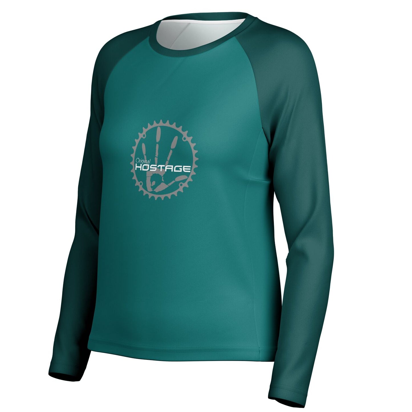 Original Hostage Teal Women's Long Sleeve Performance Jersey